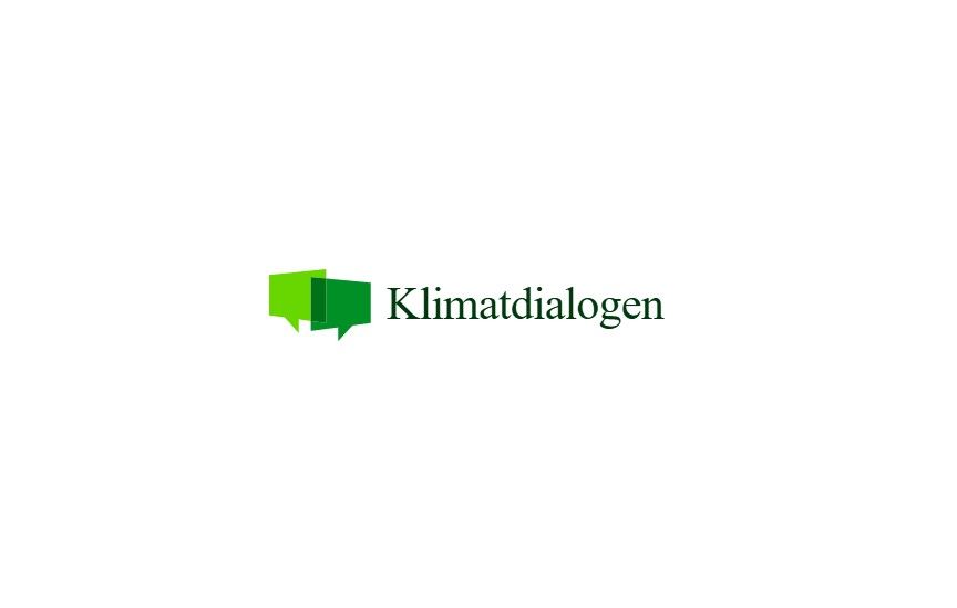 Klimatdialogen-logotyp på vit bakgrund