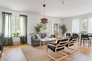 Kv. Kornknarren visningslägenhet 59 kvm, vardagsrum