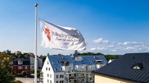 Brf Realen Riksbyggenflagga