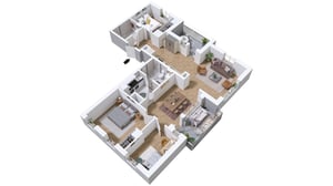 4 rok 104 kvm med dubbla inglasade balkonger