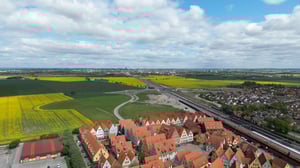 Översiktsbild mot Jakriborg Lund