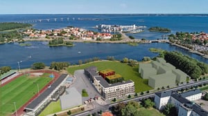 Brf Fredriks Udde flygvy tomt