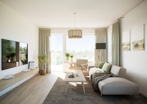 Fyra rum och kök 95 kvm vardagsrum