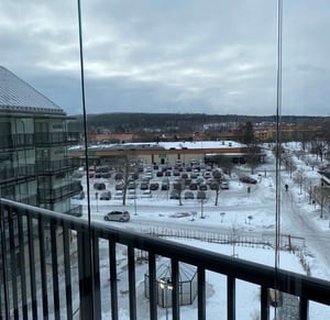 Vy från balkong