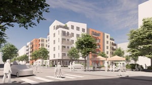 gatan utanför Bonum Brf Solrosen