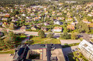 Tomtvy från ovan Bonum Brf Realen