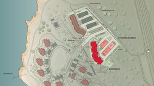 Situationsplan över Brf Korseberg Vik