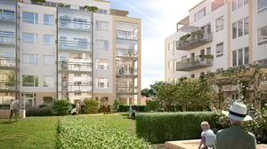 Bonum Brf Harmoni sandlåda på innergården