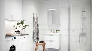 Badrum Harmoni vitt entréplan, plan 1, 2, 4, 6, 8