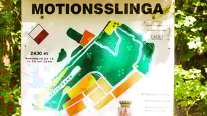 Karta motionsslinga i Veberöd