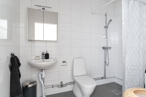 Kv. Kornknarren visningslägenhet 59 kvm, badrum