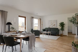 Vardagsrum i 3 rum och kök om 75 kvm