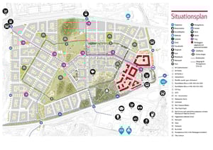 Karta över Täby Park