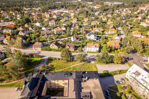 Tomtvy från ovan Bonum Brf Realen