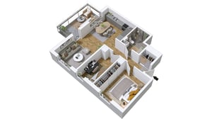 Optimal trerummare på 70 kvm  med en balkong i västerläge