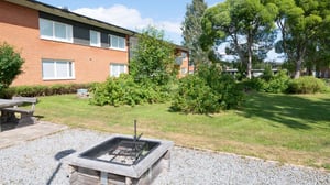 Grillplats vid hyreslägenheter i Gammelstad