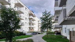 Hyresrätter i Kungsängen, innergård