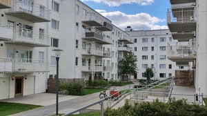 Hyresrätter i Kungsängen, innergård