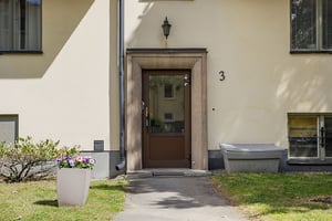 Entreport till hyresrättshus