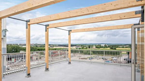 77 kvm terrass Brf Kronomagasinet