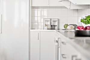 Kök i detalj över köksbänk