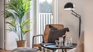 Vardagsrum utgång mot balkong