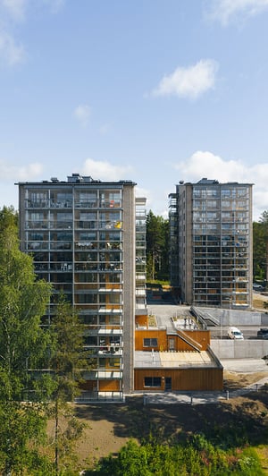 De färdiga husen Brf Utsikten