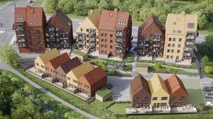 Flygvy över Brf Rååbrisen