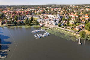 Vattenvy mot tomten Bonum Brf Realen