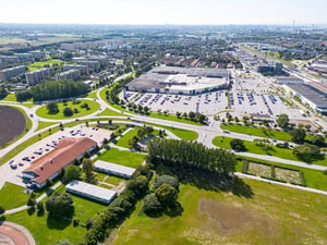 Flygvy över Burlöv