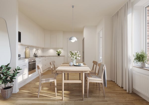 Stor 2:a med öppen planlösning