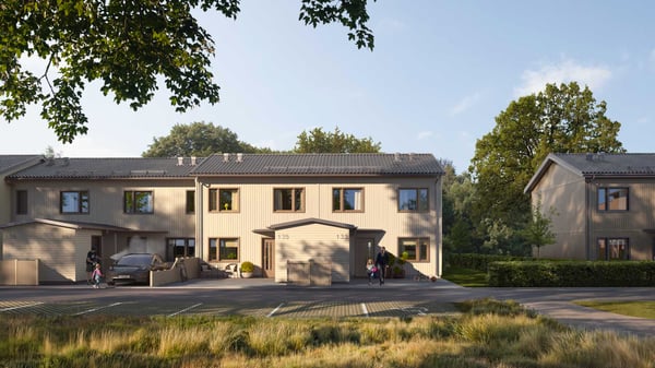 Radhus med härlig uteplats