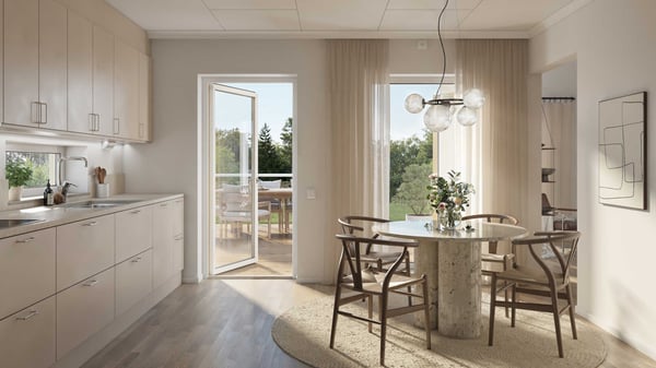 Tvåplans hus med fyra sovrum