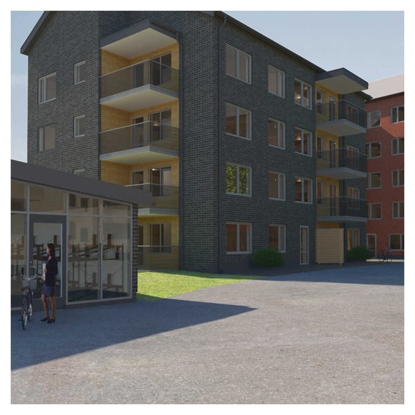 Hyreslägenheter i Luleå - cykelhus