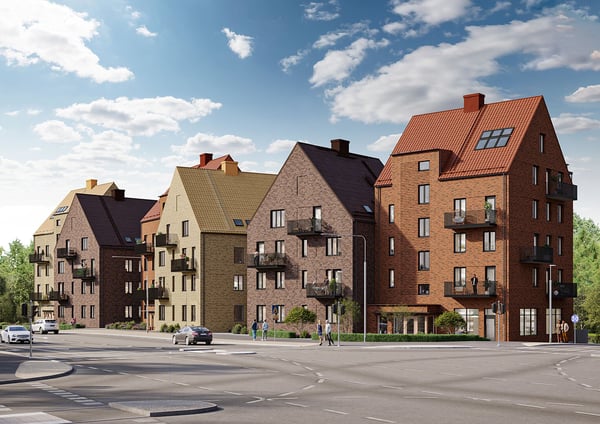 Stor och ljus 4:a med  två balkonger