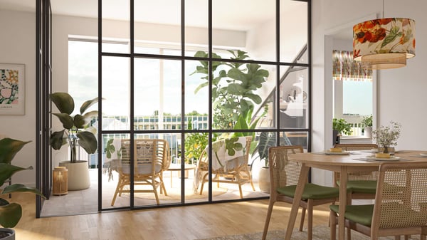 3:a med inglasad vinterträdgård - seniorbostad