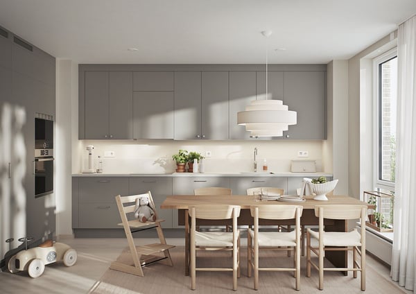 Rymlig 3:a med kök från Vedum