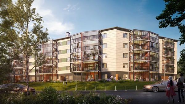 Välplanerad 2:a med inglasad balkong