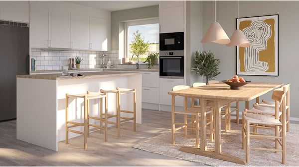 Parhus med öppen planlösning