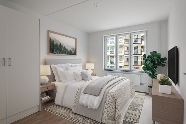 3:a med fönster åt två väderstreck - seniorbostad