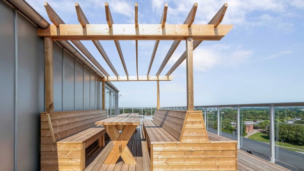 Takterrass Brf Körsbärslunden 