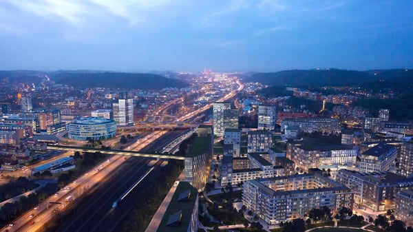 Visionsbilden är framtagen av Tomorrow AB i samarbete med Mölndala Fastighets AB,  NCC, Citycon och Mölndals stad