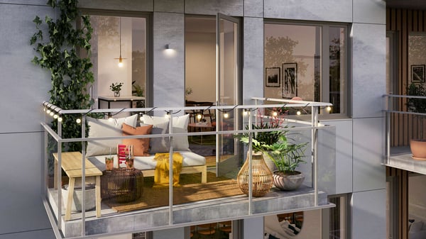 Balkong i Brf Lobelia