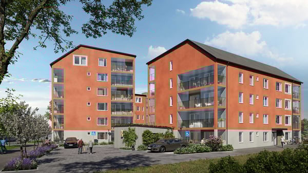 2:a med rymligt sovrum - seniorbostad