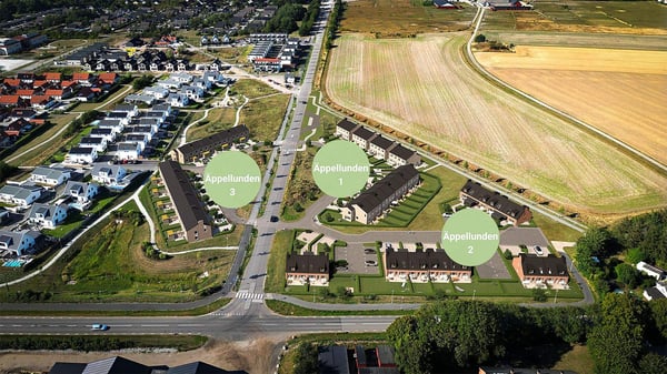 Karta med alla etapper i Äppellunden