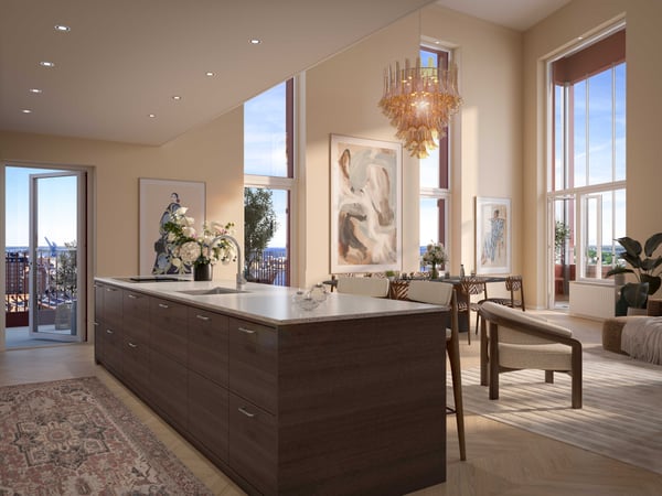 5:a i etage högst upp i huset