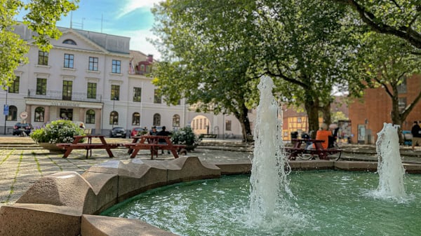 Fontän i Ystad