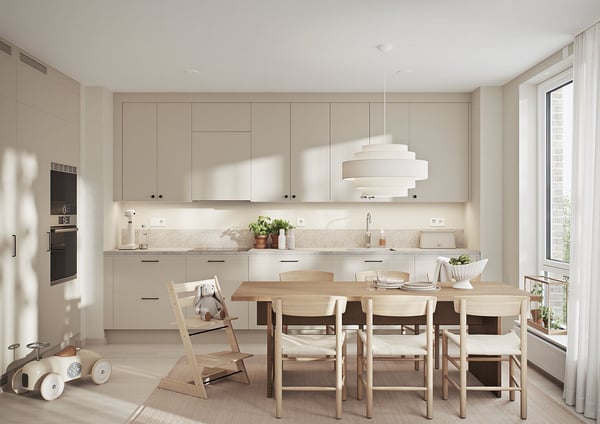 Rymlig 2:a med balkong