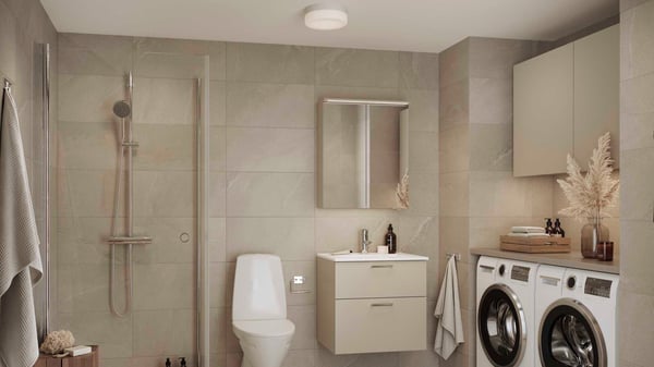 3:a med stilrent badrum