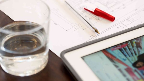 Underhållsplanering med ritning över fastighet